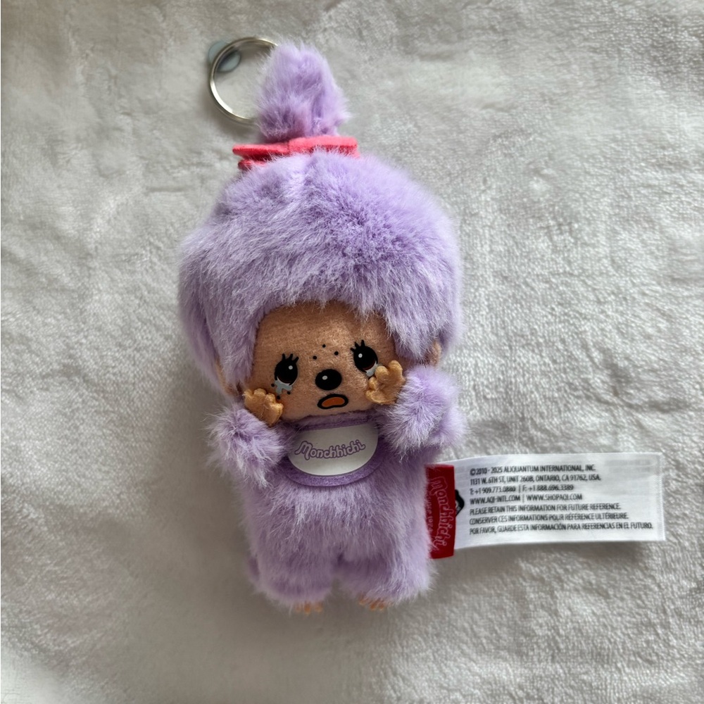 Monchhichi Colorful Mascot keychain purple